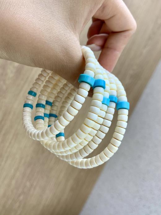 西比利亚冰河时代·猛犸xiang牙药片珠直切绿松石手串合集（3-5天左右） 商品图5