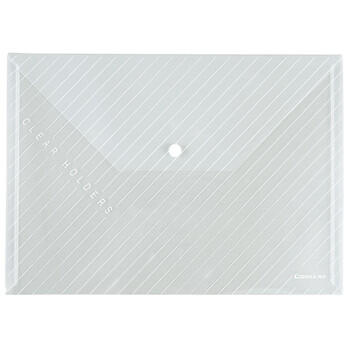 齐心（COMIX）12个装 EA30 A4按扣袋/文件袋/公文袋透明 办公文具 商品图1