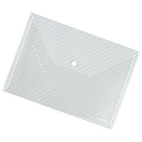 齐心（COMIX）12个装 EA30 A4按扣袋/文件袋/公文袋透明 办公文具