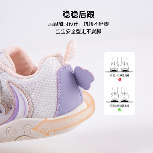 贝贝怡春秋新款男女宝宝学步鞋魔术贴圆头防踢鞋透气稳步鞋ZB3EX007 商品图7