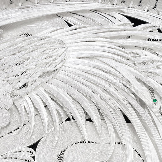 子佩集S999银手工银花丝【凤舞云霄花丝盘】大师工坊原创设计【FWYX】2506 商品图7