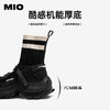 MIO米奥袜靴圆头高跟厚底增高弹力靴瘦瘦靴百搭女靴M255663563 商品缩略图4