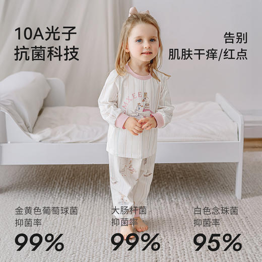 【宝宝服饰】嫚熙儿童家居服套装丝柔果棉睡衣套装空调服 商品图4