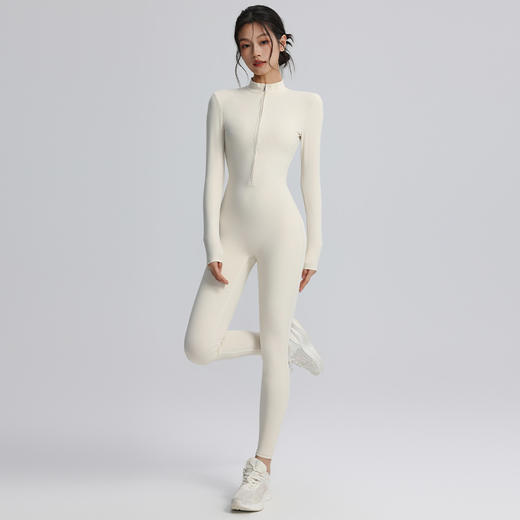 【147元任选3件】跃牌【蚂蚁运动】系列 立领半拉链瑜伽连体衣T2744（活动产品，收货7天内支持退换） 商品图3