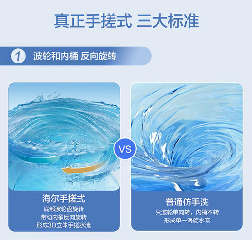 海尔波轮洗衣机全自动12公斤追光系列手搓式防缠绕精华洗直驱变频电机1级除菌除螨 家用租房BSE30L2 星蕴银七维减震平稳洗脱羊毛\羽绒洗XQB120-BSE30L2 商品图8