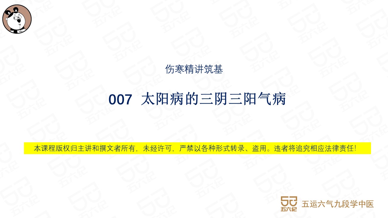 007  太阳病的三阴三阳气病