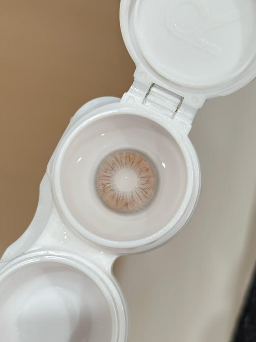 narscolor 香槟奶咖 半年抛 两片 14.5mm 参考着色 13.8mm 基弧 8.5 含水 40% 新锐国货 商品图4