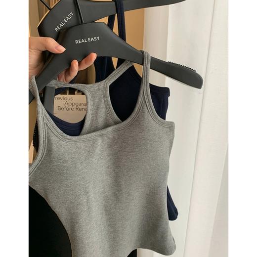 版型超绝！@美式工字美背丨自带胸垫 莱赛尔天丝面料 商品图4