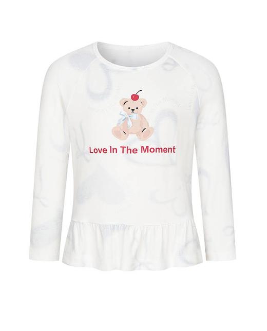 【春上新】8楼爱慕儿童Aimer Kids女孩奶皮爱心熊套头长袖睡衣AK141J461，吊牌价329元 商品图4