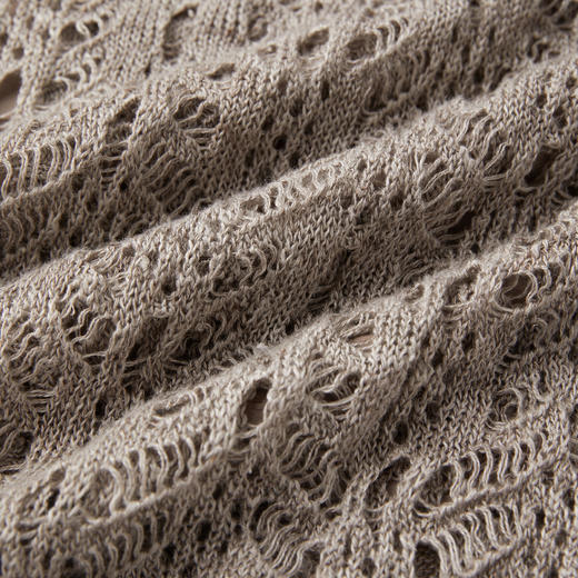 ROMI STUDIO“慵懒假日”100%亚麻不规则镂空开叉半身裙 RWCRXT3807 商品图3