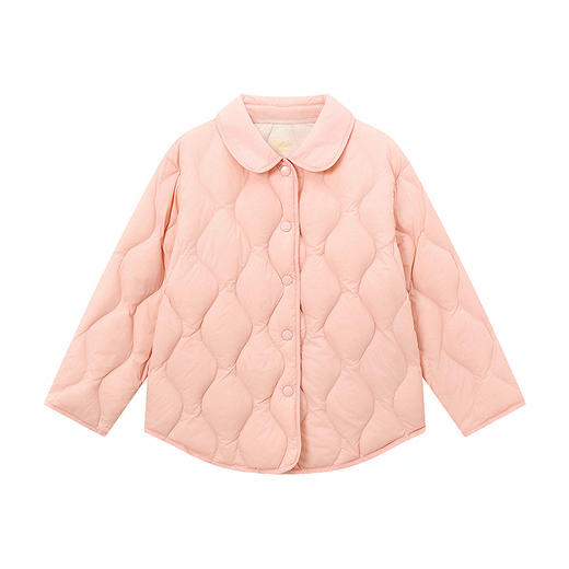 笛莎Deesha 童装女童羽绒服2025冬新款女童衬衫式轻羽绒 商品图4