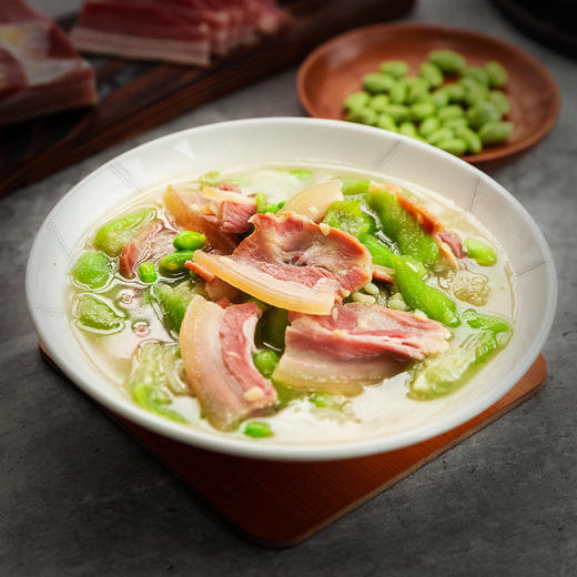 金字五花咸肉 400g 咸肉风干肉上海南风肉刀板香老字号咸肉腌笃鲜食材 商品图4