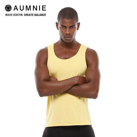 AUMNIE澳弥尼跑战背心男运动上衣健身训练瑜伽服吸湿速干透气罩衫 商品图1