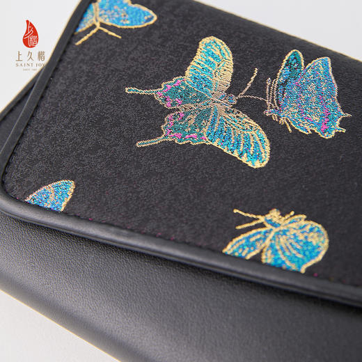 SAINTJOY/上久楷 新中式宋锦女士 手包 晴春蝶戏图  BWS25B0201 商品图4