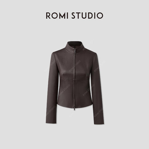 ROMI STUDIO“率性自我”土耳其进口羊皮弹力修身皮衣RWCRST3422 商品图0