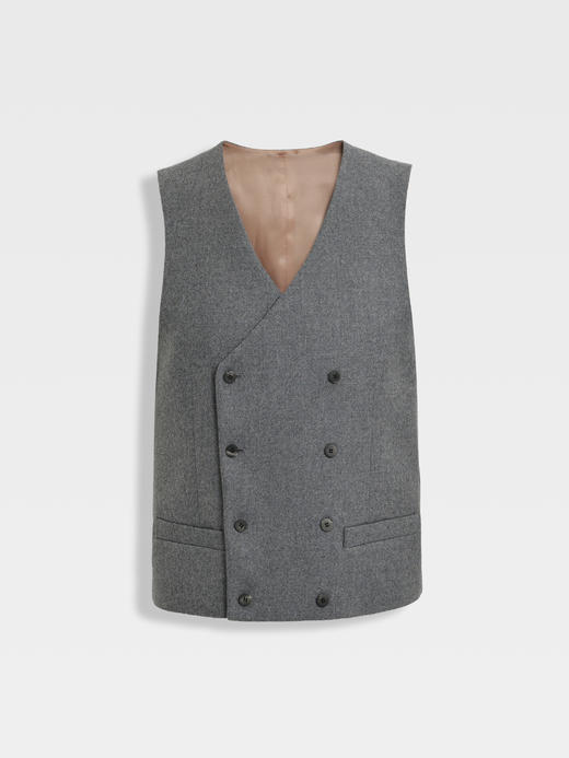 callisto海豚灰绵羊毛马夹 商品图0