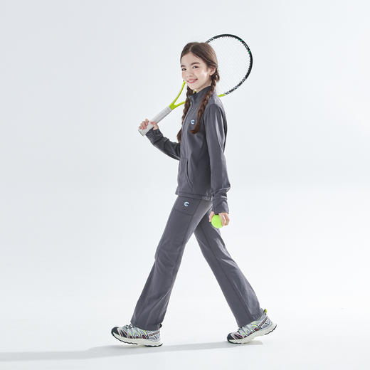 cicochild 25年秋新款女童上衣阔腿裤运动套装锦纶高弹透气训练服 商品图3