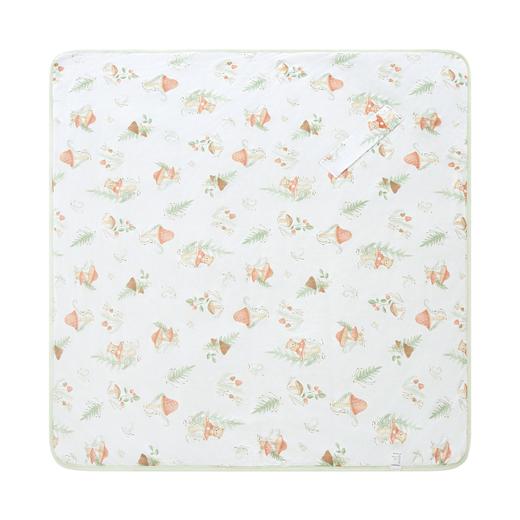 （特惠）金发拉比寝具i5-0蘑菇小熊抱被90*90灰绿LYEE10641341000 商品图1