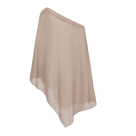 Ruohan 25PF 驼色/黑色水溶羊绒针织披肩 商品图3