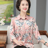 W592-1809-75-98 2025夏季新款杭州妈妈装真丝香云纱衬衫中老年洋气小衫时尚上衣 商品缩略图2