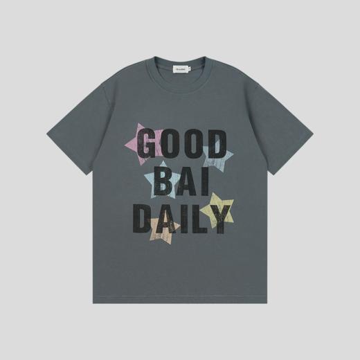 GOODBAI 五角星logo印花短袖T恤 商品图1