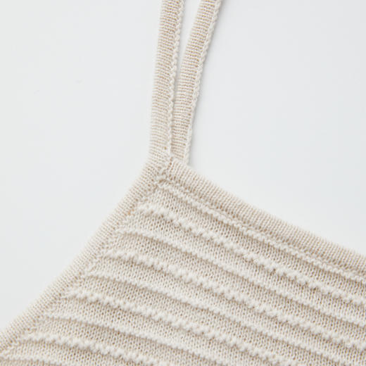 ROMI STUDIO“邂逅夏日”天然亚麻重工浮雕提花针织吊带 RWCRSZ3874 商品图2