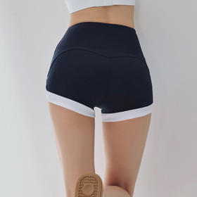 【147元任选3件】跃牌【蚂蚁运动】系列 三分运动短裤女高腰健身紧身裤蜜桃提臀K3539（活动产品，收货7天内支持退换）