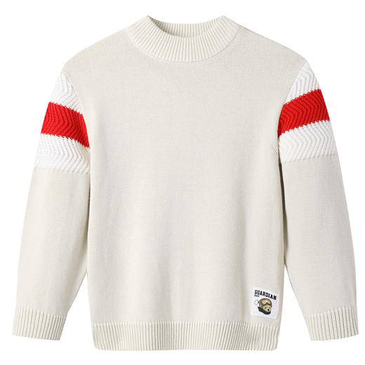 【软糯全棉毛衣】男童中领棉线衫冬季新款安奈儿童装EB544588 商品图6