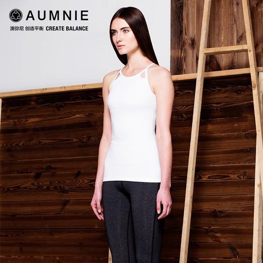 AUMNIE澳弥尼莲花背心紧身女薄款速干透气显瘦百搭瑜伽背心罩衫 商品图3