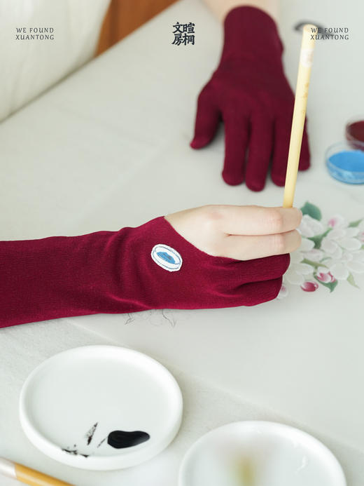 暄桐文房 养心应手 画画手套 两款 商品图2