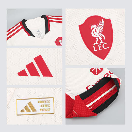 小李子阿迪达斯25/26赛季利物浦球员版客场短袖球衣成人男JV6488 商品图3
