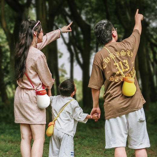 雀说亲子拳击包新款轻便礼品儿童单肩包休闲外出可爱小众迷你收纳包AL540 商品图1