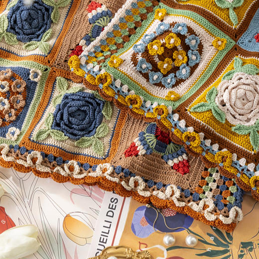 苏苏姐家花田背心手工DIY钩针纯棉上衣蕾丝线毛线团自制材料包 商品图3