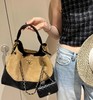 重磅推荐！ 25A麂皮拼色小号托特包  36cm！高级手工坊意大利Bonaudo反绒小牛皮拼接羊皮 商品缩略图0
