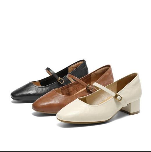 【云粉节】BF楼 森达玛丽珍鞋2025秋季新款粗跟浅口单鞋XLU01吊牌价859活动价399 商品图4