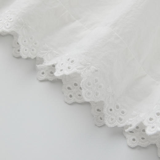 ROMI STUDIO100%长绒棉双层裁片绣花A字高腰松紧半裙RWCSXL3474 商品图4