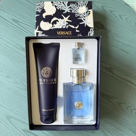 范思哲同名男士香水EDT淡香100ml+5ml+150ml沐浴露洗发二合一礼盒