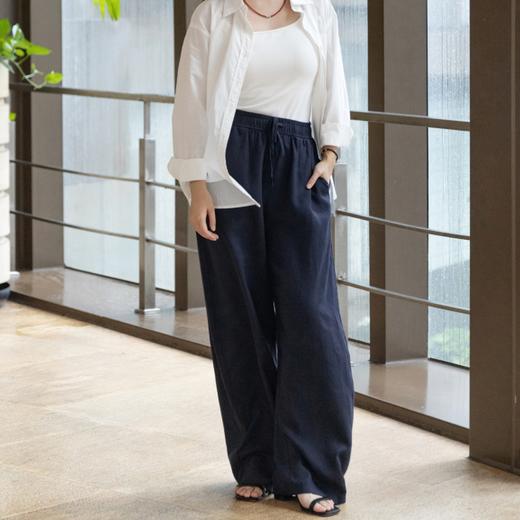 Aimi天丝亚麻山本弯刀裤|舒适透气，修饰腿型，夏天必入神裤 商品图4