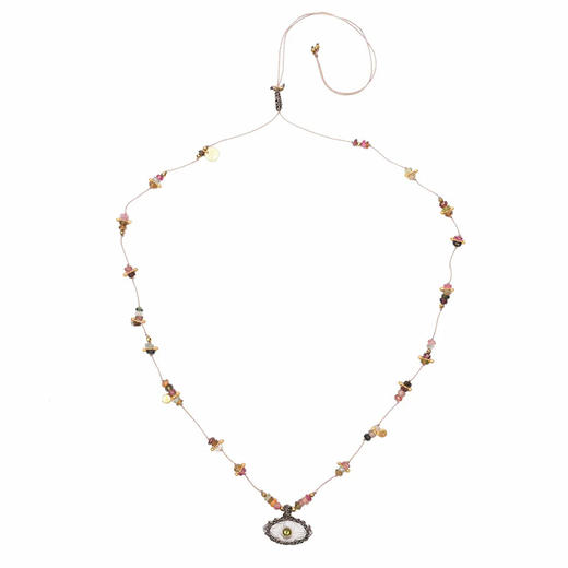 订购12周到｜ROOM SERVICE-IRIS PRECIOUS-水晶 幸运眼 吊坠 项链［法国设计师］ 商品图0