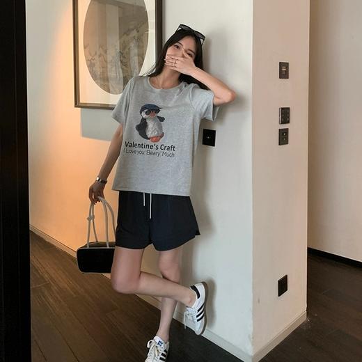 【韩系】元气少女冰感短裤丨高腰显瘦 山本a字五分裤 商品图5