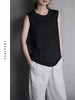 圆领亚麻无袖背心 商品缩略图0