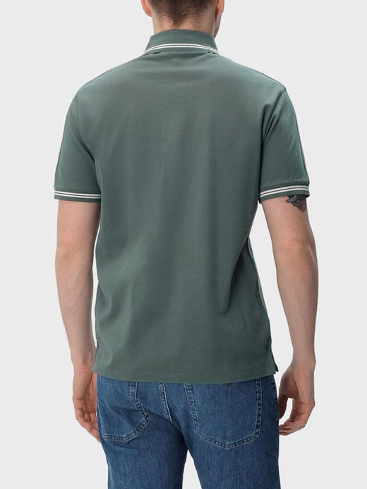 【特惠秒】Emporio Armani 男士全棉刺绣领标logo休闲短袖Polo T恤12385 商品图4