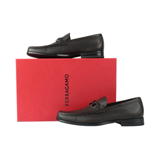 【新品到仓超惠秒】Salvatore Ferragamo 菲拉格慕 男士经典百搭马蹄扣商务休闲皮鞋 12410 商品图3