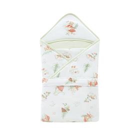 （特惠）金发拉比寝具i5-0蘑菇小熊抱被90*90灰绿LYEE10641341000