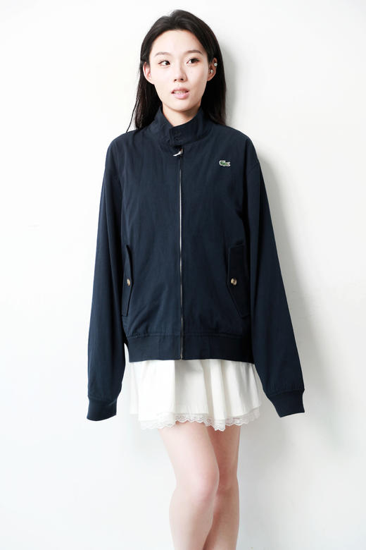 老钱风哈灵顿夹克，出口法国。胸口小标刺绣风衣夹克外套C080566 商品图12