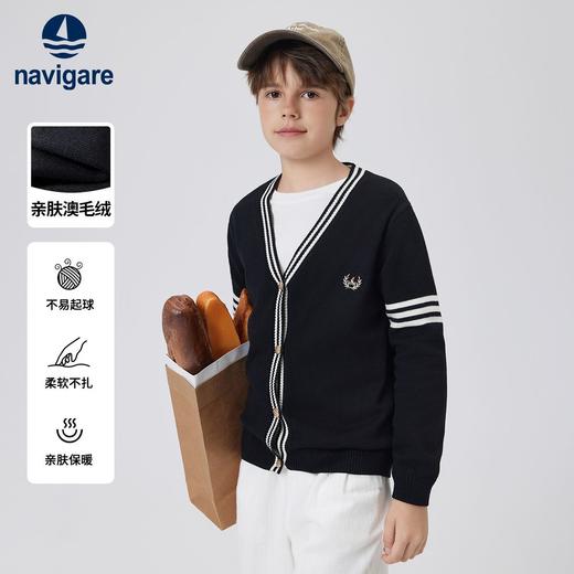 【纳维凯尔】【120-165】Navigare意大利小帆船男童春秋针织衫 商品图6