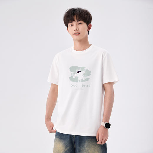 gxgjeans男装 【吸湿速干】索罗娜凉感T恤25夏款舒适百搭简约青少年短袖男K&C 商品图1