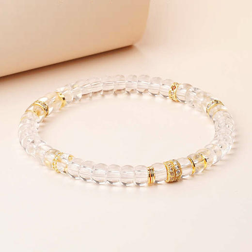 一念澄明天然白水晶归圆手串6mm 商品图2