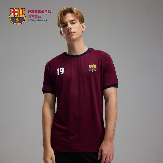【官方正版】巴塞罗那俱乐部｜聚星巴塞罗那红色印号速干T恤夏日凉爽短袖 商品图2