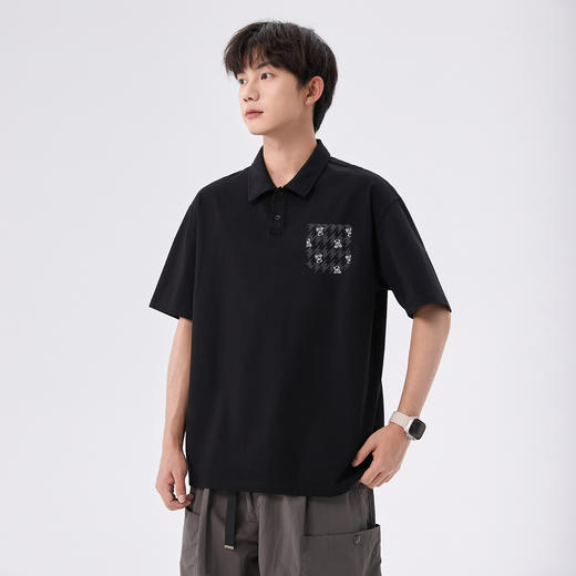 gxgjeans男装 【凉感】男士POLO衫2025夏款透气百搭休闲短袖男K&C 商品图1